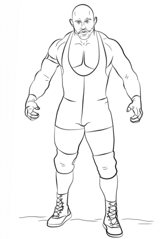 Wwe Ryback Coloring Page